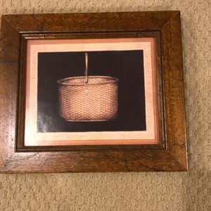 Framed print of Nantucket basket